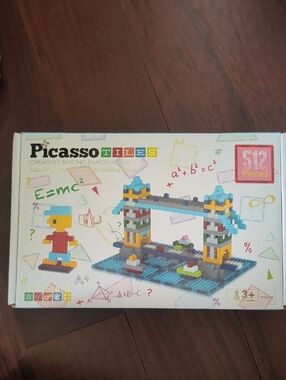 512-Piece Kids Building Set - Blue, Yellow, Gray